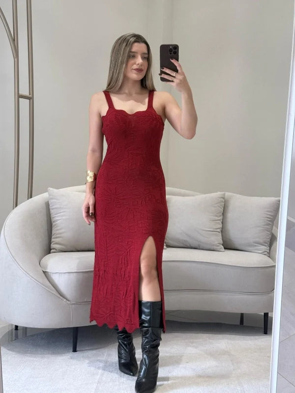 Vestido Tricot Midi Nágila