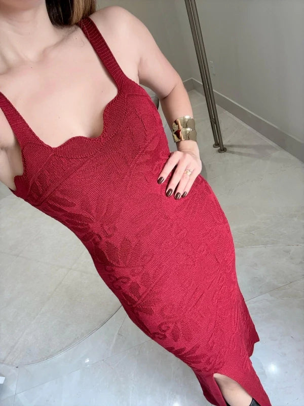 Vestido Tricot Midi Nágila