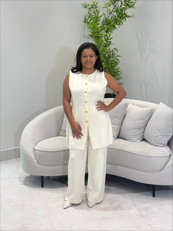Conjunto Tricot Colete