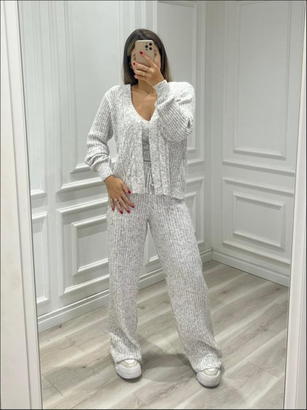 Conjunto Tricot Mousse Três Peças