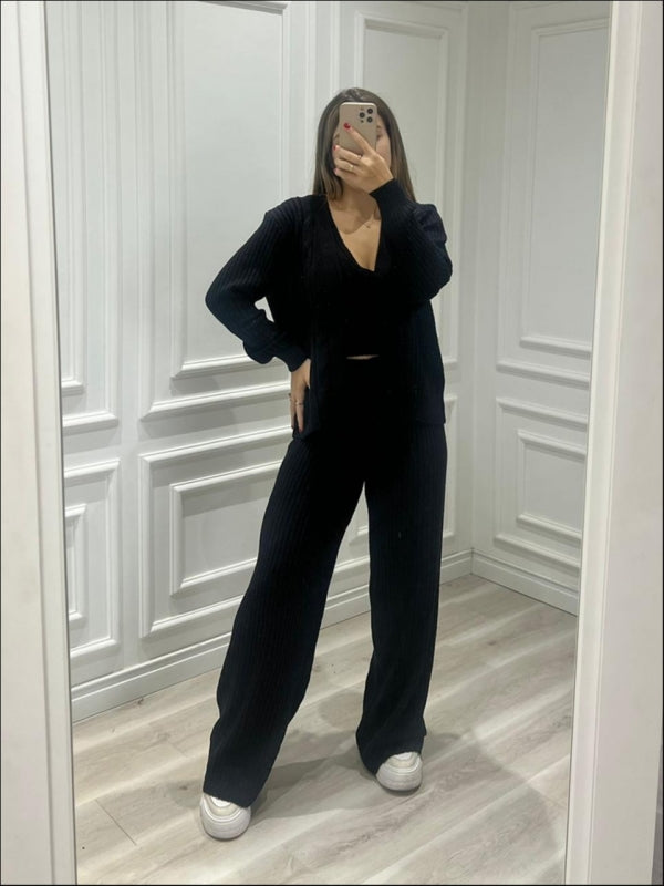 Conjunto Tricot Mousse Três Peças