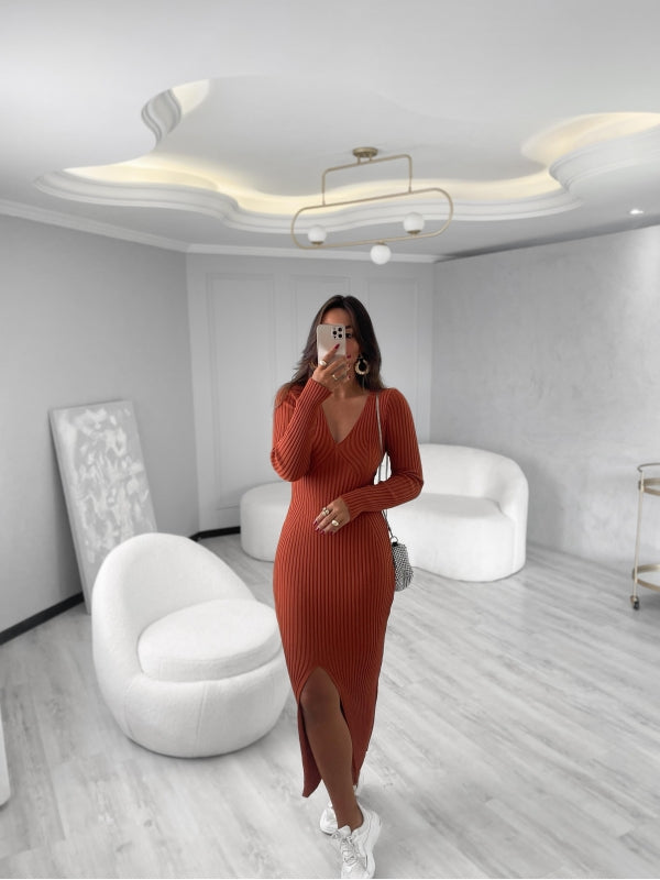 Vestido Tricot Midi Poliana