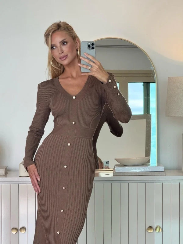 Vestido Tricot Midi Haley