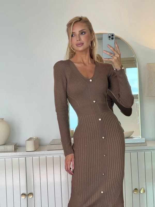 Vestido Tricot Midi Haley