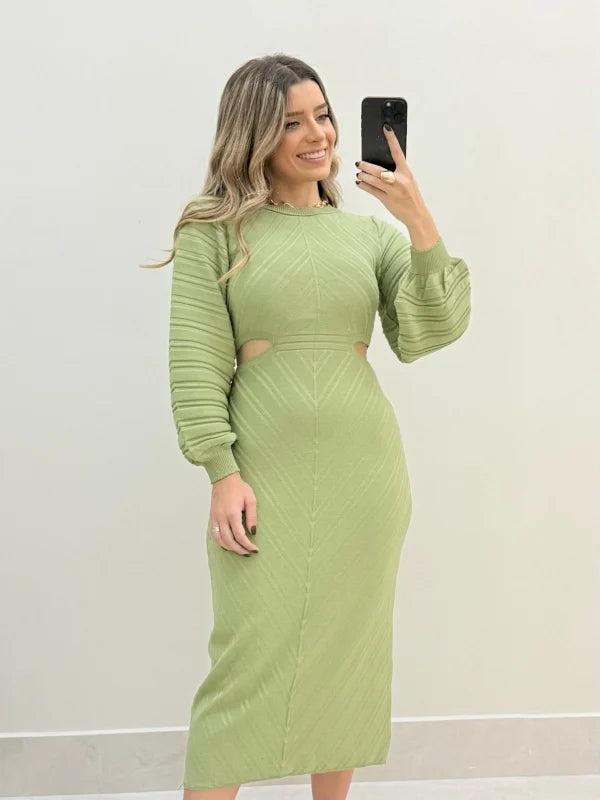 Vestido Tricot Midi Micaela