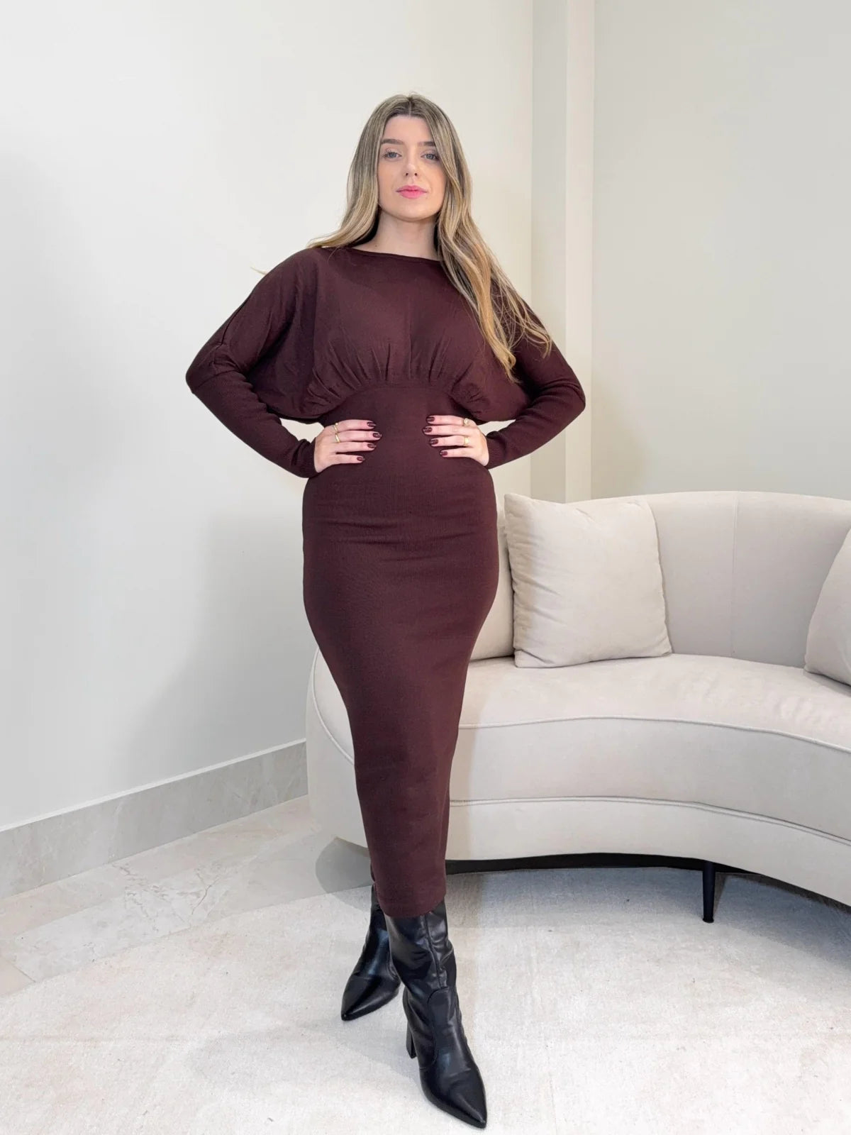 Vestido Tricot Longo Margot