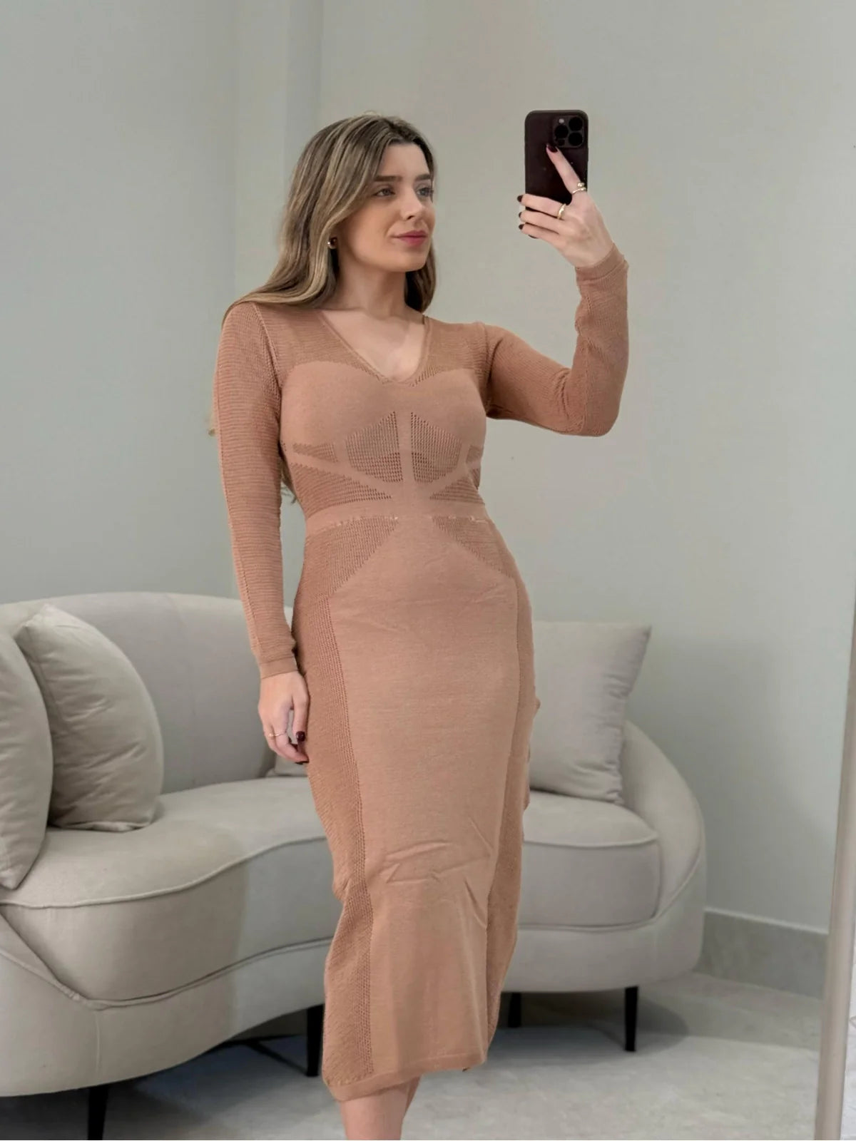 Vestido Tricot Midi Áquila