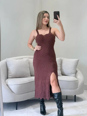 Vestido Tricot Midi Nágila