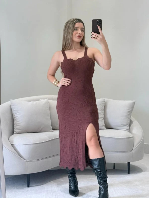 Vestido Tricot Midi Nágila