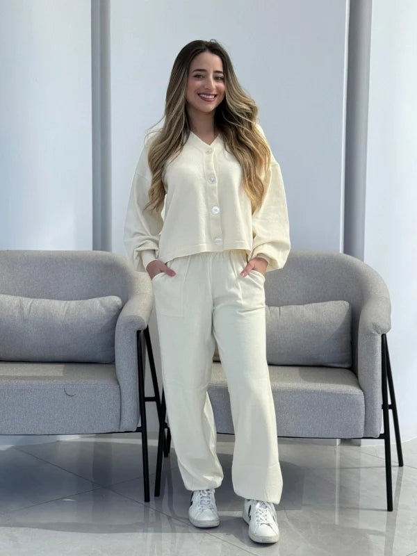 Conjunto Tricot Casaco Elizabeth