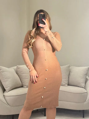 Vestido Tricot Midi Haley