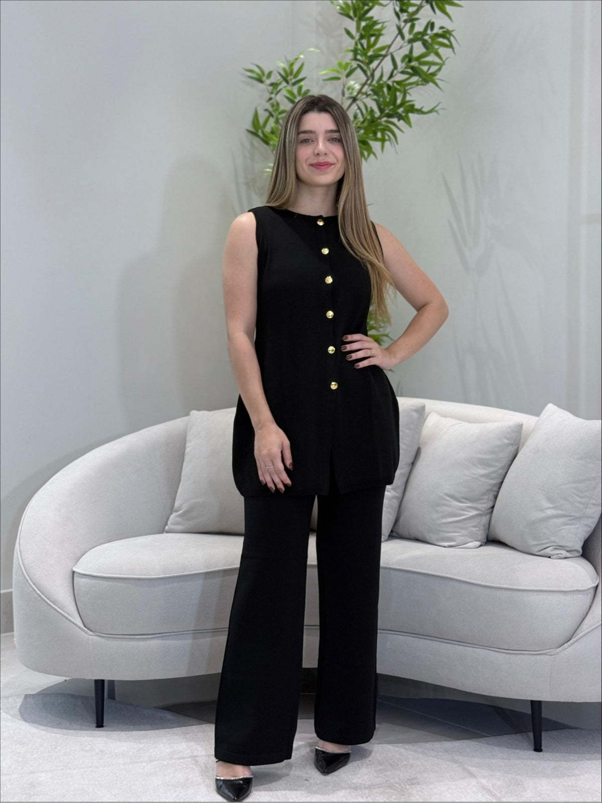 Conjunto Tricot Colete