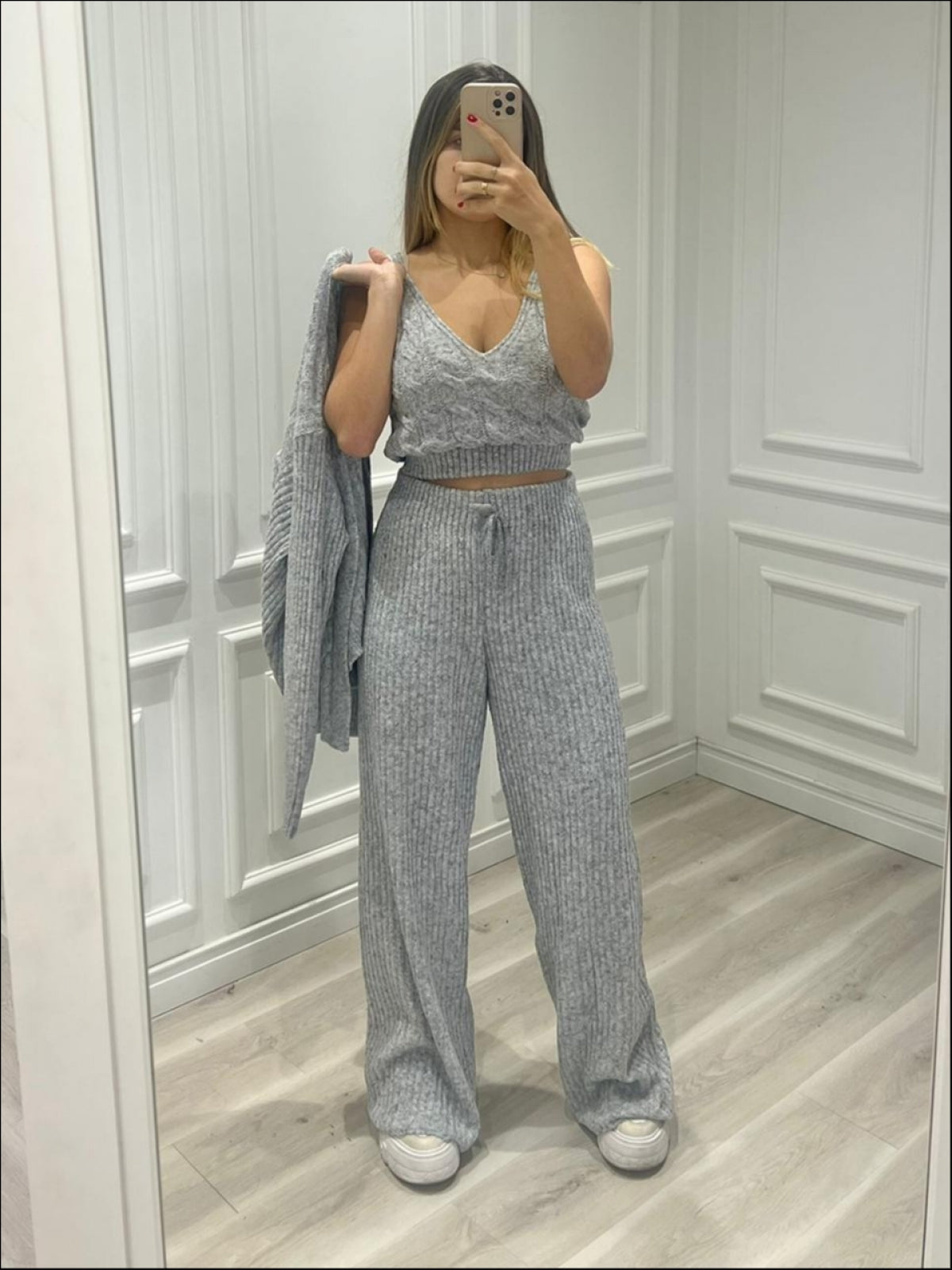 Conjunto Tricot Mousse Três Peças